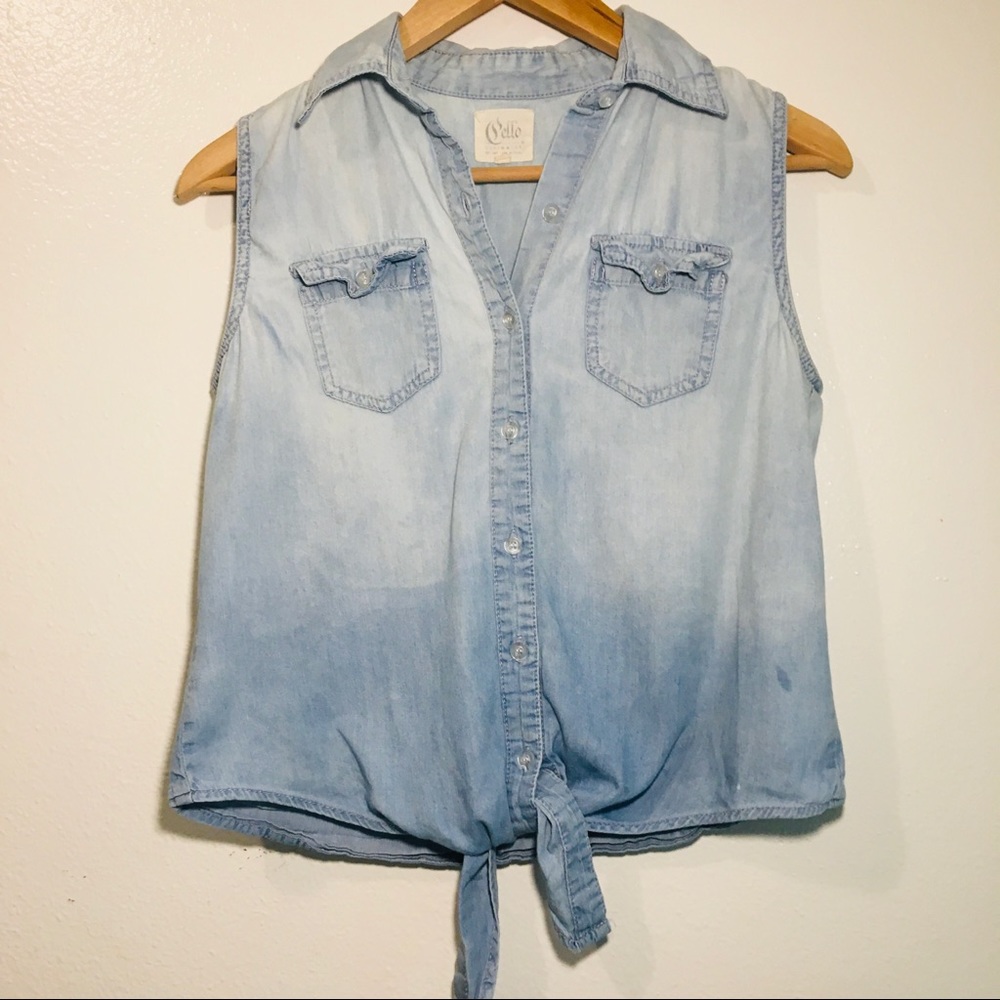 Light Jean button up